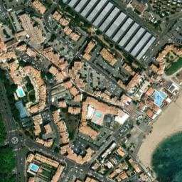 Vue satellite de CAMPING LA CLAPE VILLAGE à Agde
