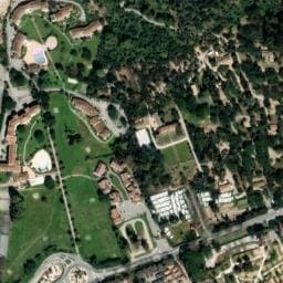 Vue satellite de Camping de la Plage à Gassin