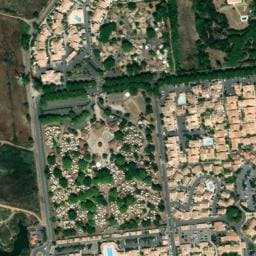 Vue satellite de Aire de camping-car à Cers à Cers