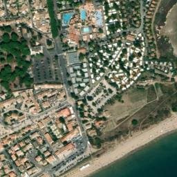 Vue satellite de Les Mûriers à Cers