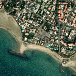 Vue satellite de Résidence de vacances Nakara Odalys à Marseillan