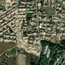 Vue satellite de Aire de Lespignan à Vendres