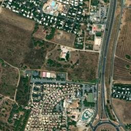 Vue satellite de L'Hermitage à Vendres