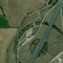 Vue satellite de Aire de Mazères à Gibel