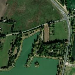 Vue satellite de AIRE PARK - AIRE DE SERVICES POUR CAMPINGS-CAR DU LAC à Bram