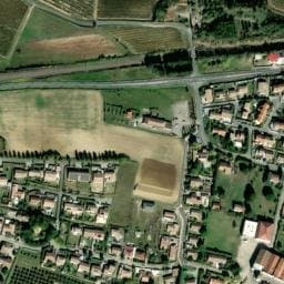 Vue satellite de La Halte Romaine à Moussoulens
