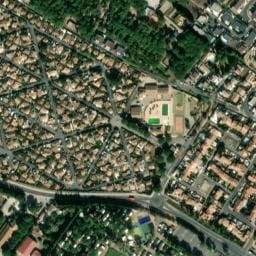 Vue satellite de CAMPING LE BELLEVUE à Valras-Plage
