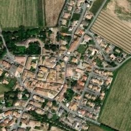Vue satellite de Aire Château l'Amiral à Saint-Frichoux