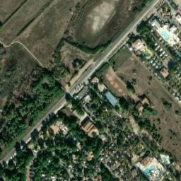 Vue satellite de Blue Bayou à Vendres