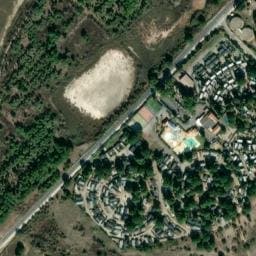 Vue satellite de Les Mûriers (2) à Vendres