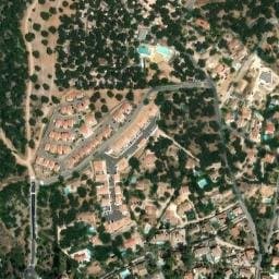 Vue satellite de Camping de Ceyreste à La Cadière-d'Azur