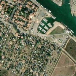 Vue satellite de CAMPING RIVE D'AUDE à Fleury