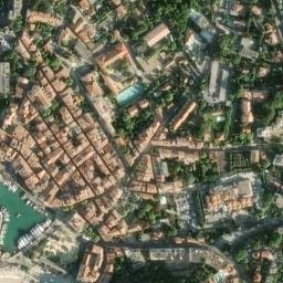Vue satellite de Fontaine de la place Baragnon à Cassis