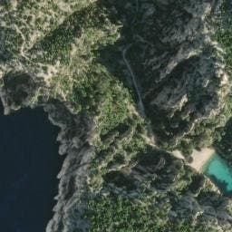 Vue satellite de Abri Yves Azémas à Cassis