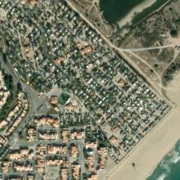 Vue satellite de Camping municipal de Pissevache à Vendres