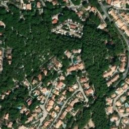 Vue satellite de Les Baumelles à La Cadière-d'Azur