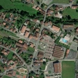 Vue satellite de Aire de camping-car à Ascarat à Ascarat