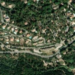Vue satellite de Bonporteau à Cavalaire-sur-Mer