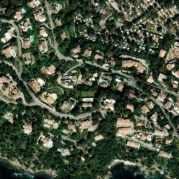 Vue satellite de Camping de la Baie à Cavalaire-sur-Mer