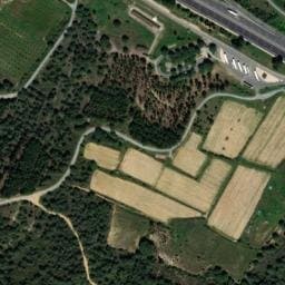 Vue satellite de Aire de Bizanet (2) à Ornaisons