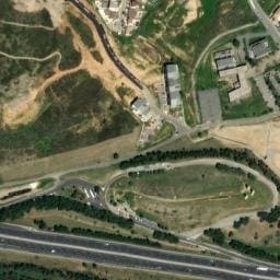 Vue satellite de Aire de Pech Loubat à Montredon-des-Corbières