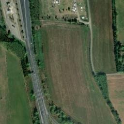 Vue satellite de Aire de Pamiers à Bonnac