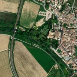 Vue satellite de Parking des berges du Lauquet à Couffoulens