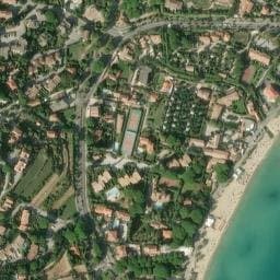 Vue satellite de Caravaning Saint-Clair à Le Lavandou