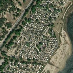 Vue satellite de La Côte des Roses à Narbonne