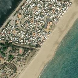 Vue satellite de Pech Rouge à Narbonne