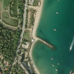 Vue satellite de Aire de camping-car à Le Lavandou à Le Lavandou