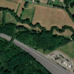 Vue satellite de Aire du péage de Lestelle Nord à Lestelle-de-Saint-Martory