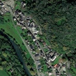 Vue satellite de Aire camping-car Tardets-Sorholus à Laguinge-Restoue