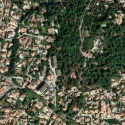 Vue satellite de Camping Les Playes à Ollioules
