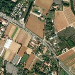 Vue satellite de Les Palmiers à Le Pradet