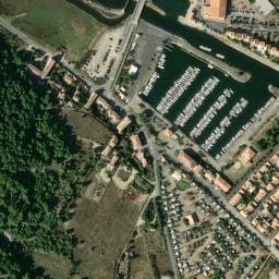 Vue satellite de Camping Barberousse à Narbonne
