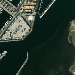 Vue satellite de Aire Des Quatre Vents Gruissan Port à Narbonne