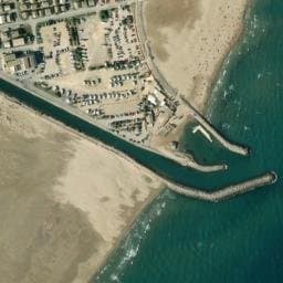 Vue satellite de Aire Camping-Cars Plage de Chalets à Narbonne