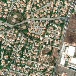 Vue satellite de Les Colonnes à Le Pradet