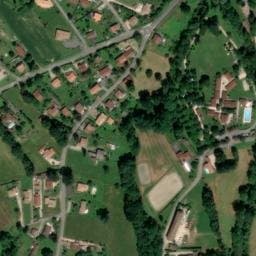 Vue satellite de Camping La Justale à Montsaunès
