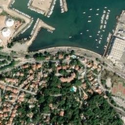 Vue satellite de Aire de stationnement camping car Saint Mandrier à Six-Fours-les-Plages