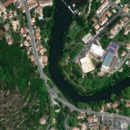 Vue satellite de Camping Municipal du Breil à La Digne-d'Aval