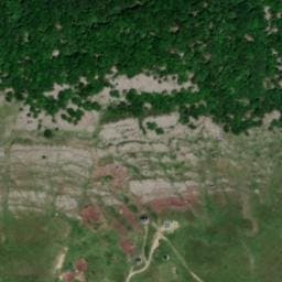 Vue satellite de Cabanes du col de Jaüt à Louvie-Soubiron