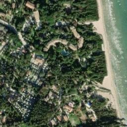 Vue satellite de Camping l'île d'Or à Carqueiranne