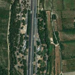 Vue satellite de Aire de Sigean à Roquefort-des-Corbières