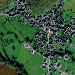 Vue satellite de Aire Naturelle de Camping d'Osse en Aspe à Bedous