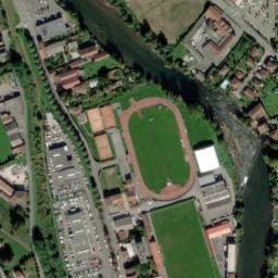 Vue satellite de Aire de camping-car à Saint-Lizier à Saint-Lizier
