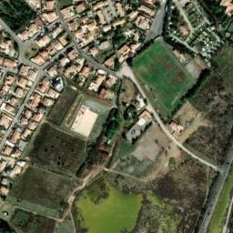 Vue satellite de Camping Domaine de La Palme à La Palme