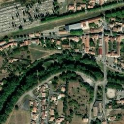 Vue satellite de Aire de passage de Camping-Car Espéraza à Campagne-sur-Aude