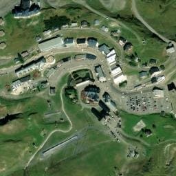 Vue satellite de AIRE DE STATIONNEMENT CAMPING-CARS DE LA MONGIE à Campan